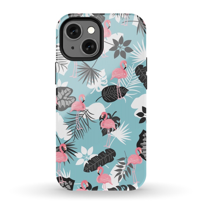 iPhone 13 mini StrongFit Pink flamingo by Jms