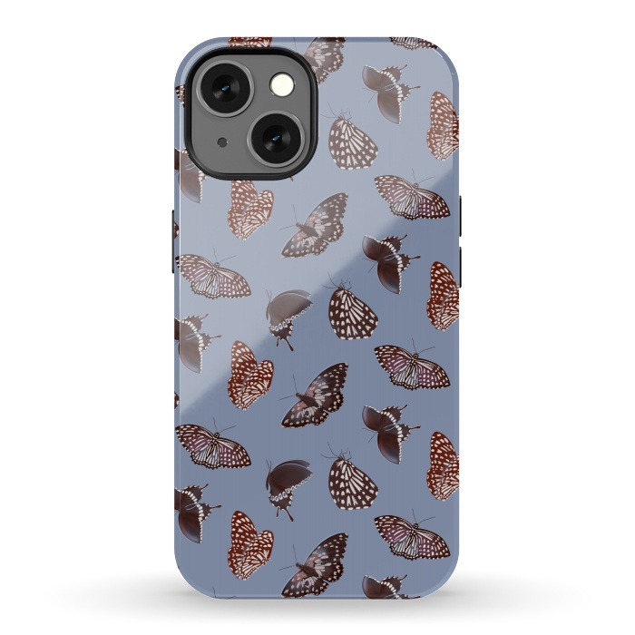 iPhone 13 StrongFit Dark Butterflies by Tishya Oedit