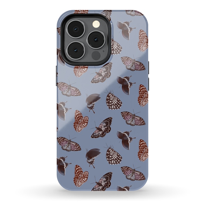 iPhone 13 pro StrongFit Dark Butterflies by Tishya Oedit