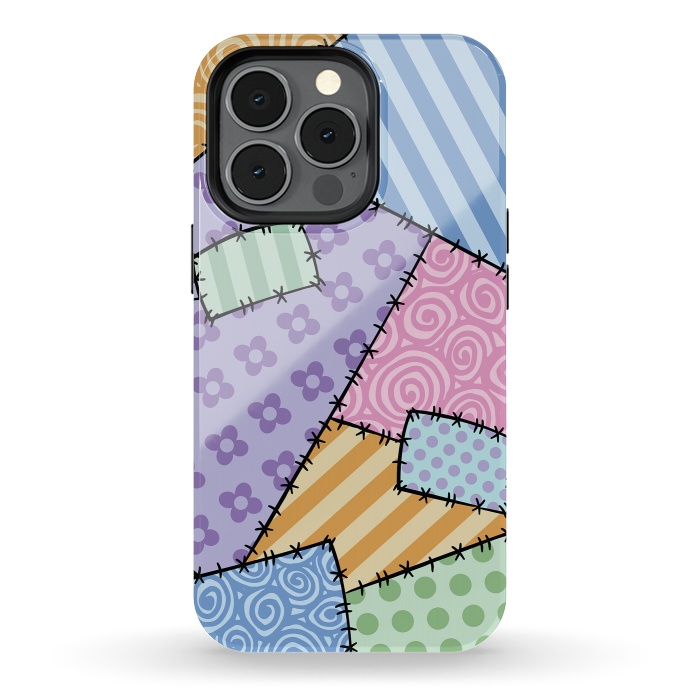 iPhone 13 pro StrongFit Patchwork by Laura Nagel