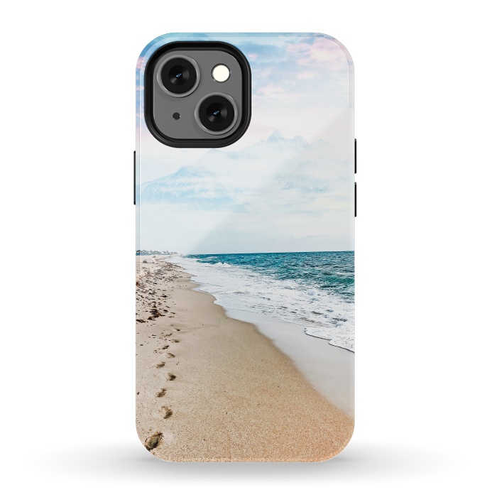 iPhone 13 mini StrongFit A Walk On The Beach by Uma Prabhakar Gokhale