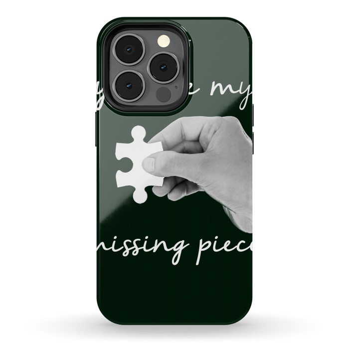 iPhone 13 pro StrongFit You are my missing piece valentine's day design by Oana 