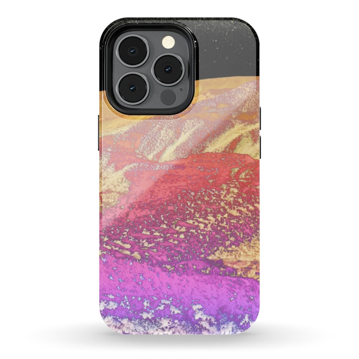 iPhone 13 pro StrongFit Vibrant rainbow mountain by Oana 