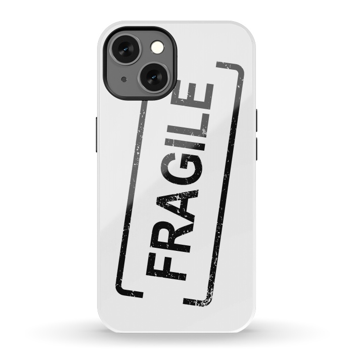 iPhone 13 StrongFit Fragile Black by Martina