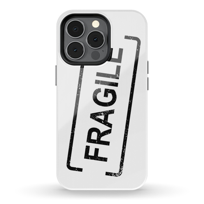 iPhone 13 pro StrongFit Fragile Black by Martina