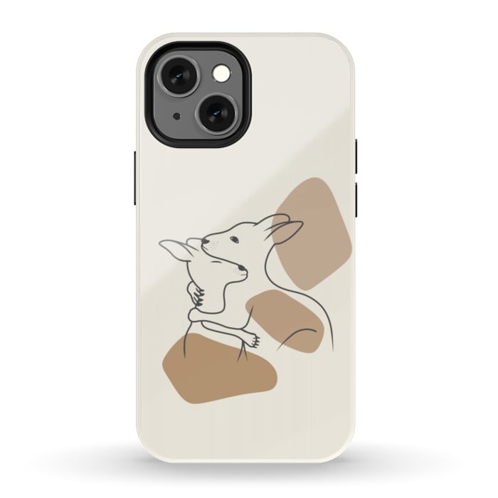 iPhone 13 mini StrongFit Kangaroo love by Jms