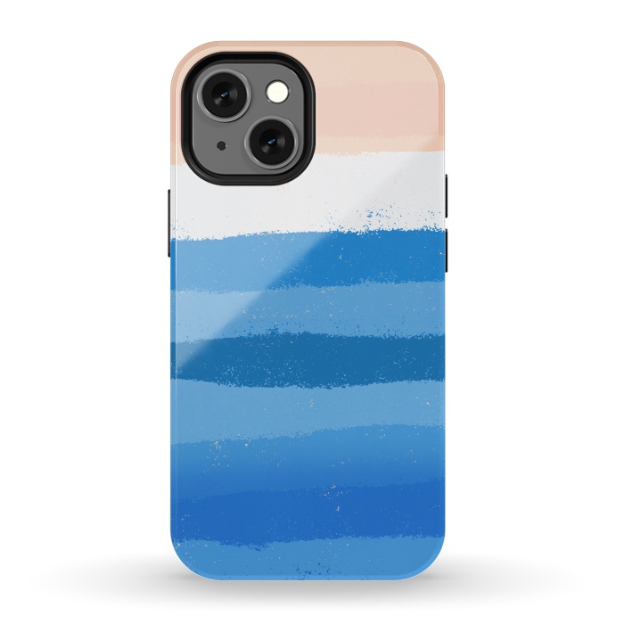 iPhone 13 mini StrongFit The calm painted waves by Steve Wade (Swade)