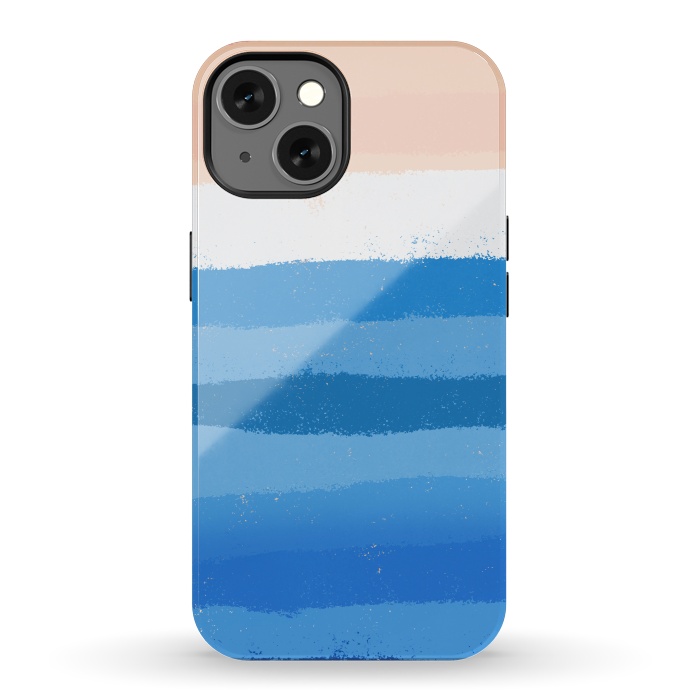 iPhone 13 StrongFit The calm painted waves by Steve Wade (Swade)