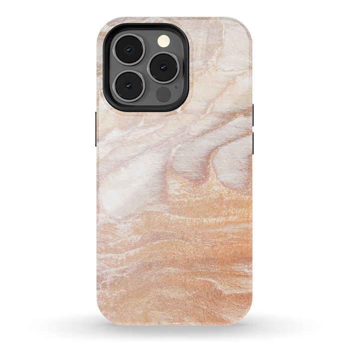 iPhone 13 pro StrongFit Gold sandstone marble art by Oana 