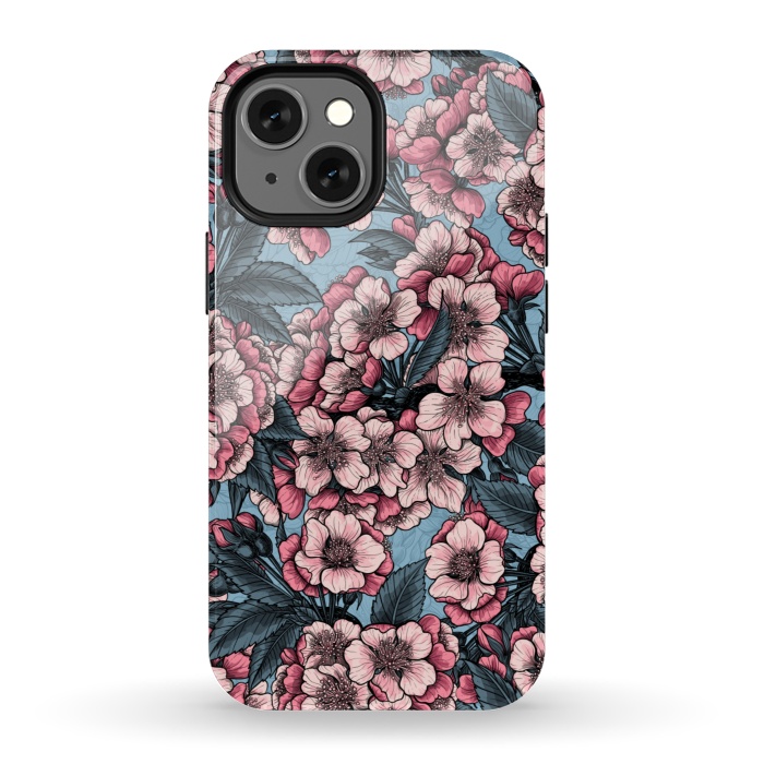 iPhone 13 mini StrongFit Cherry blossom by Katerina Kirilova