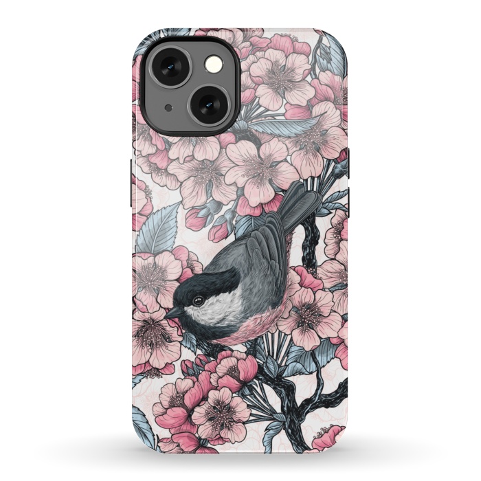 iPhone 13 StrongFit Chickadee garden 2 by Katerina Kirilova