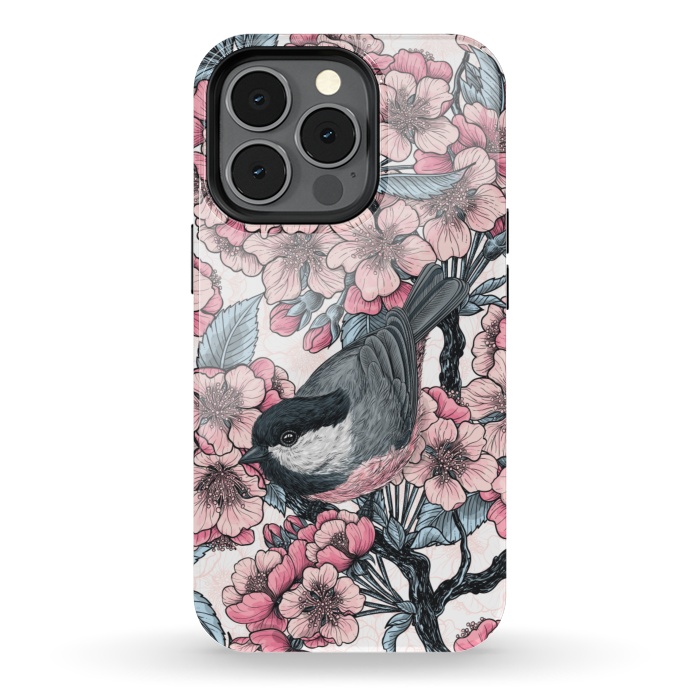 iPhone 13 pro StrongFit Chickadee garden 2 by Katerina Kirilova