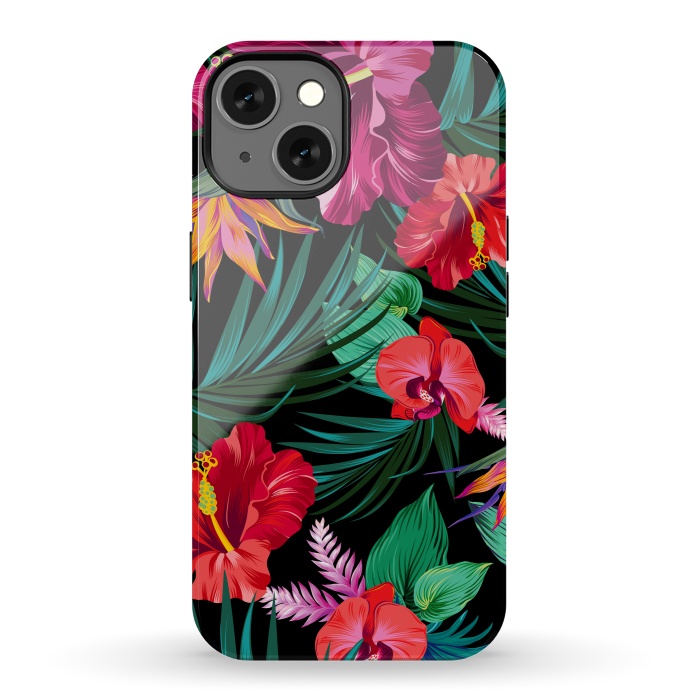 iPhone 13 StrongFit Exotic Flowers by ArtsCase
