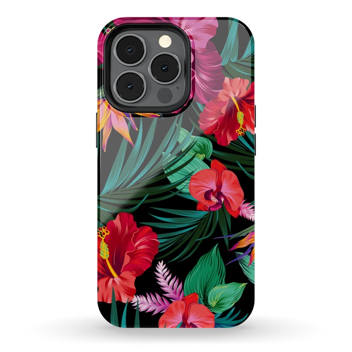 iPhone 13 pro StrongFit Exotic Flowers by ArtsCase