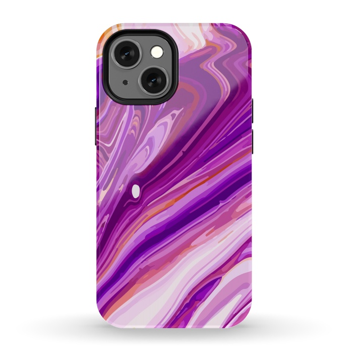 iPhone 13 mini StrongFit Liquid Marble Design VIII by ArtsCase