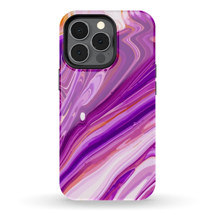 iPhone 13 pro StrongFit Liquid Marble Design VIII by ArtsCase