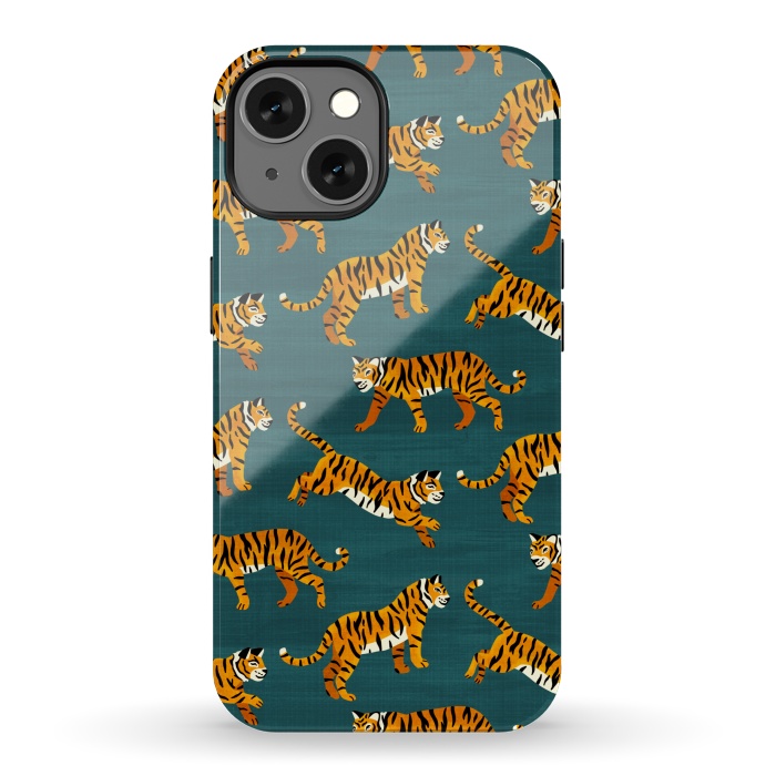 iPhone 13 StrongFit Bangel Tigers - Navy  by Tigatiga