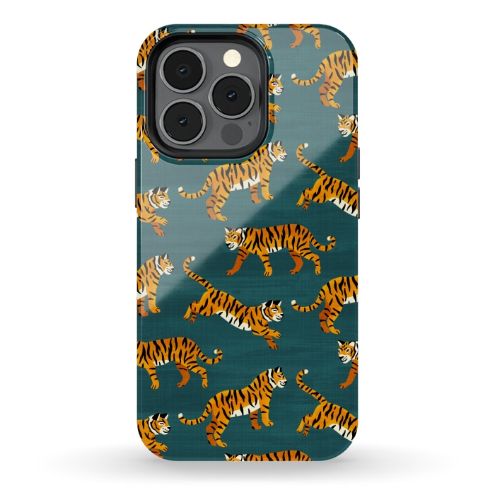 iPhone 13 pro StrongFit Bangel Tigers - Navy  by Tigatiga