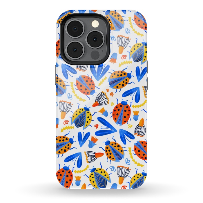iPhone 13 pro StrongFit Fresh Ladybird Botanical  by Tigatiga