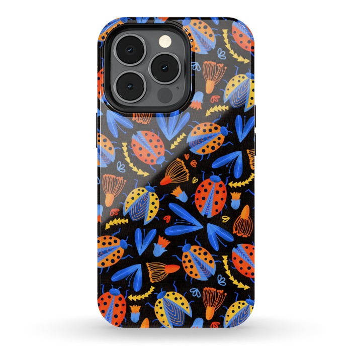 iPhone 13 pro StrongFit Moody Ladybird Botanical  by Tigatiga
