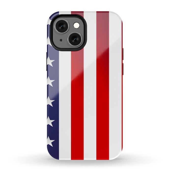 iPhone 13 mini StrongFit usa flag by haroulita