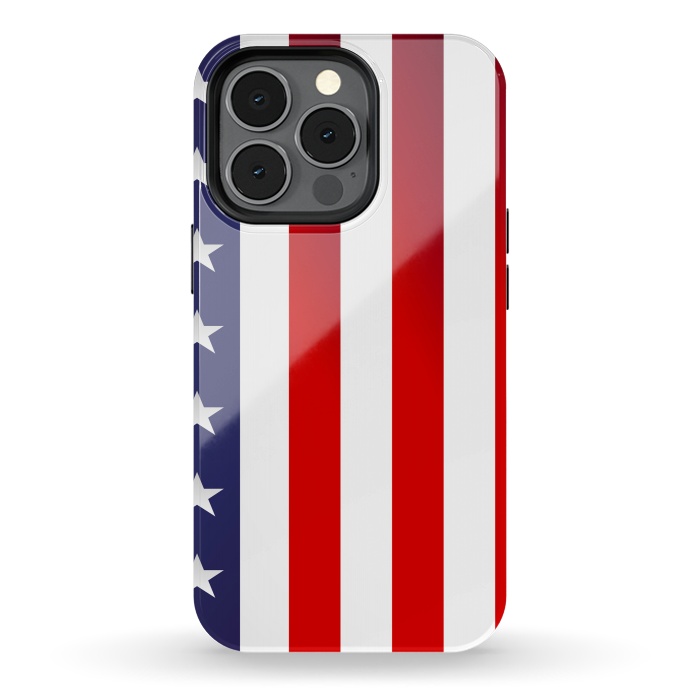 iPhone 13 pro StrongFit usa flag by haroulita