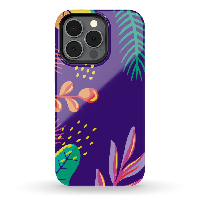 iPhone 13 pro StrongFit exotic flowers x by haroulita
