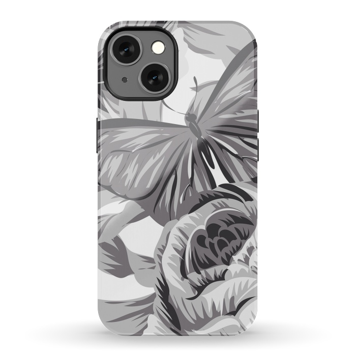 iPhone 13 StrongFit minimal floral butterfly by haroulita