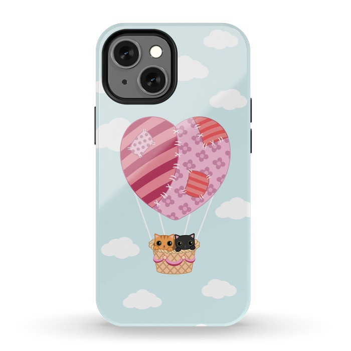 iPhone 13 mini StrongFit kitty love by Laura Nagel