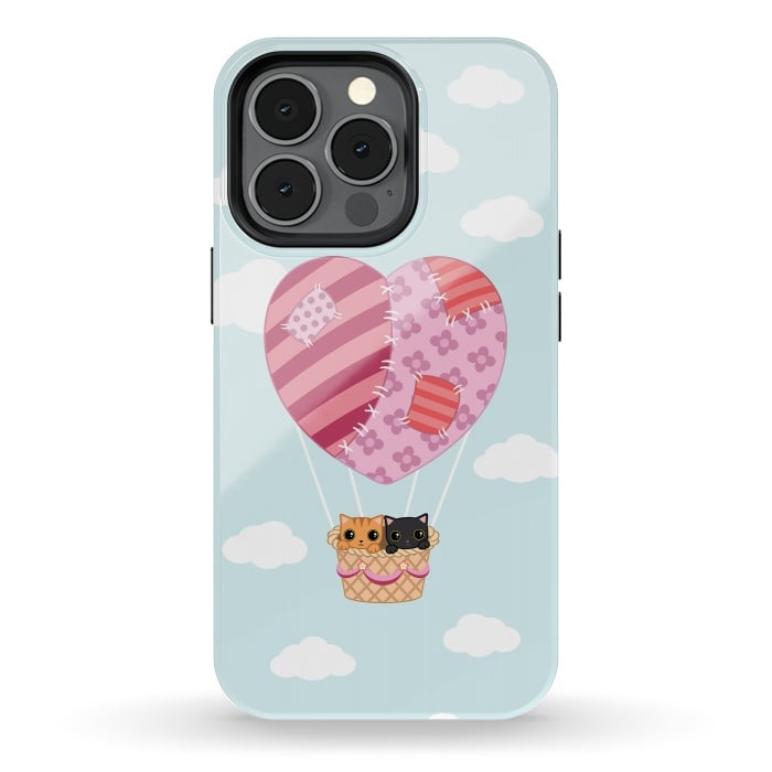 iPhone 13 pro StrongFit kitty love by Laura Nagel