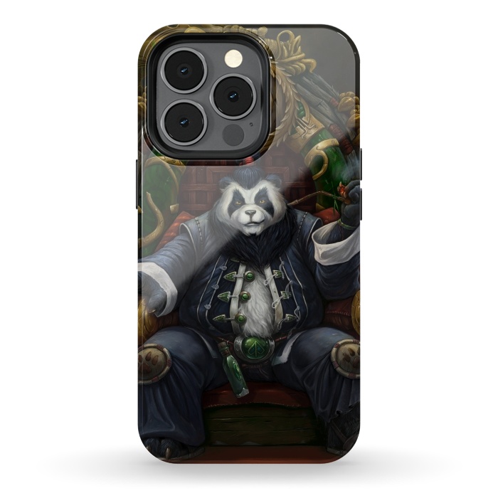 iPhone 13 pro StrongFit Smoking Panda  by Winston