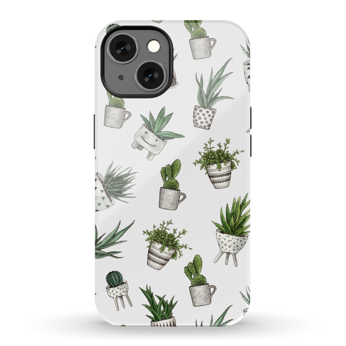 iPhone 13 StrongFit cute houseplants in pots by Alena Ganzhela