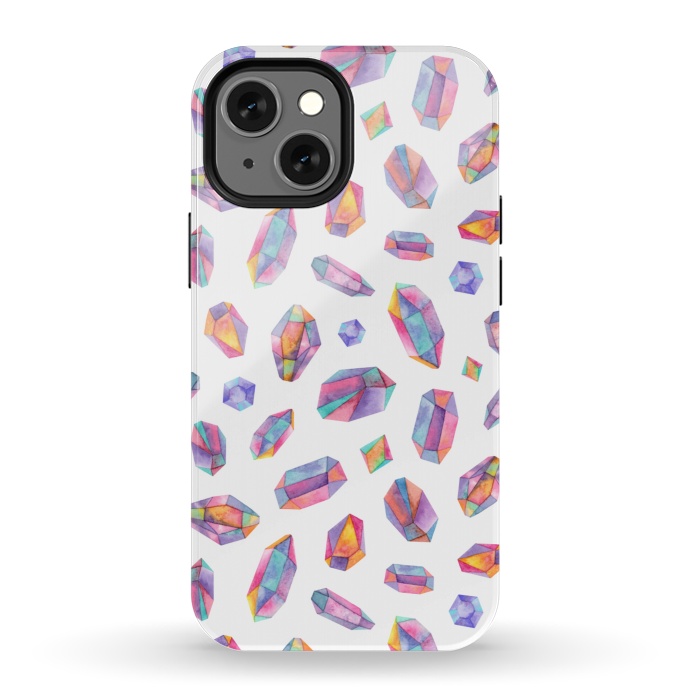 iPhone 13 mini StrongFit purple gems by Alena Ganzhela