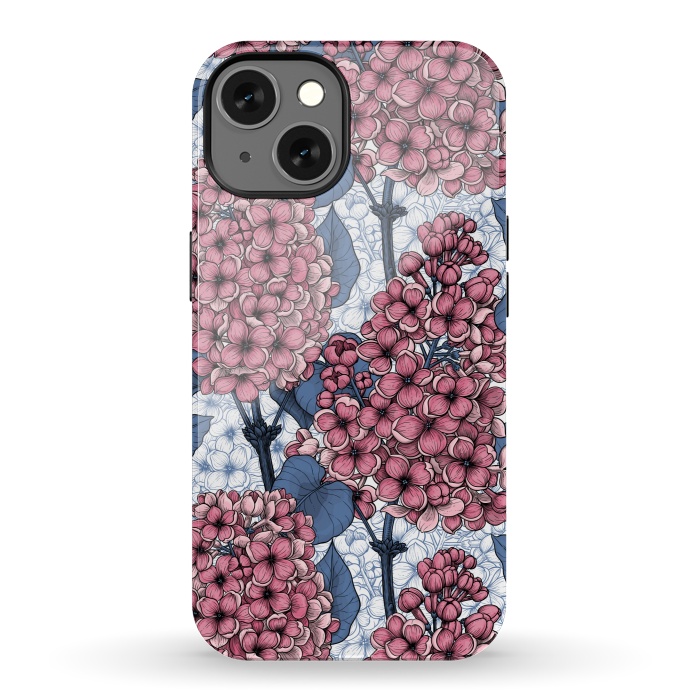 iPhone 13 StrongFit Lilac in pink and blue by Katerina Kirilova