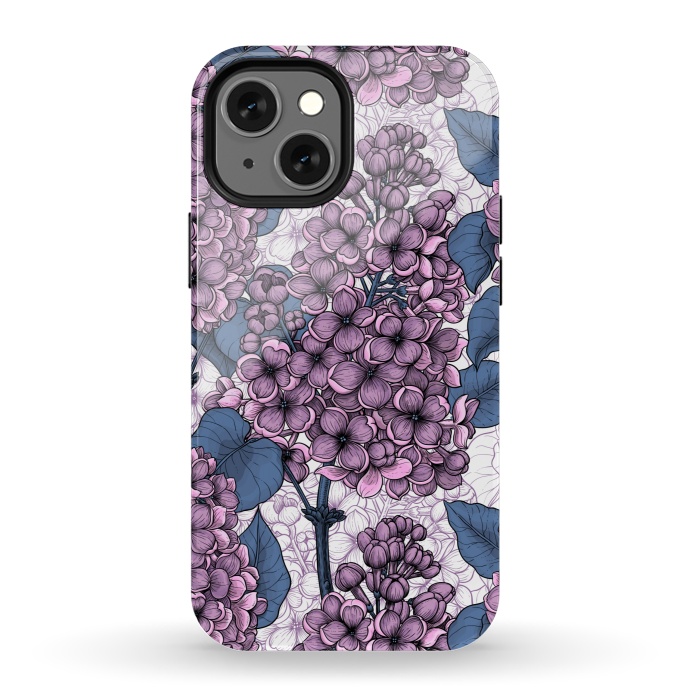 iPhone 13 mini StrongFit Violet lilacs by Katerina Kirilova