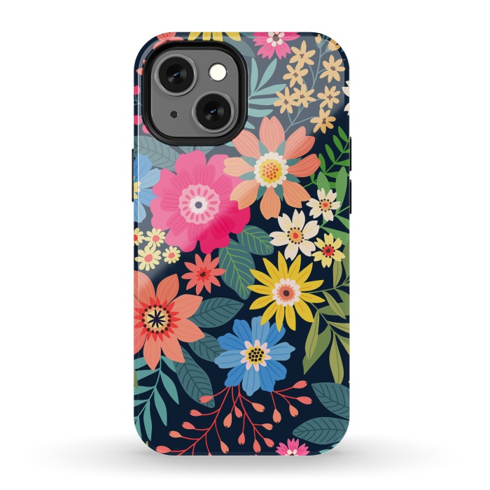 iPhone 13 mini StrongFit Cute and Beautiful Floral Design Pattern 333 by ArtsCase