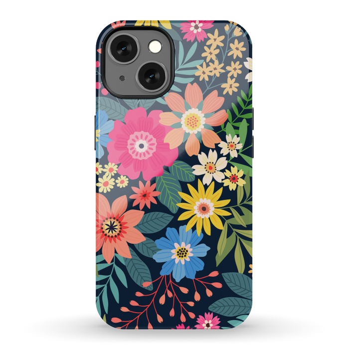 iPhone 13 StrongFit Cute and Beautiful Floral Design Pattern 333 by ArtsCase