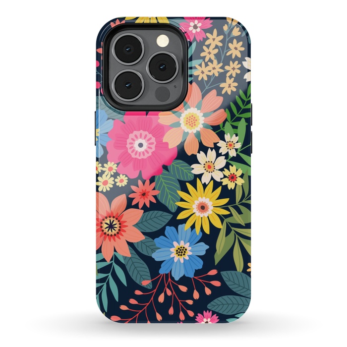iPhone 13 pro StrongFit Cute and Beautiful Floral Design Pattern 333 by ArtsCase