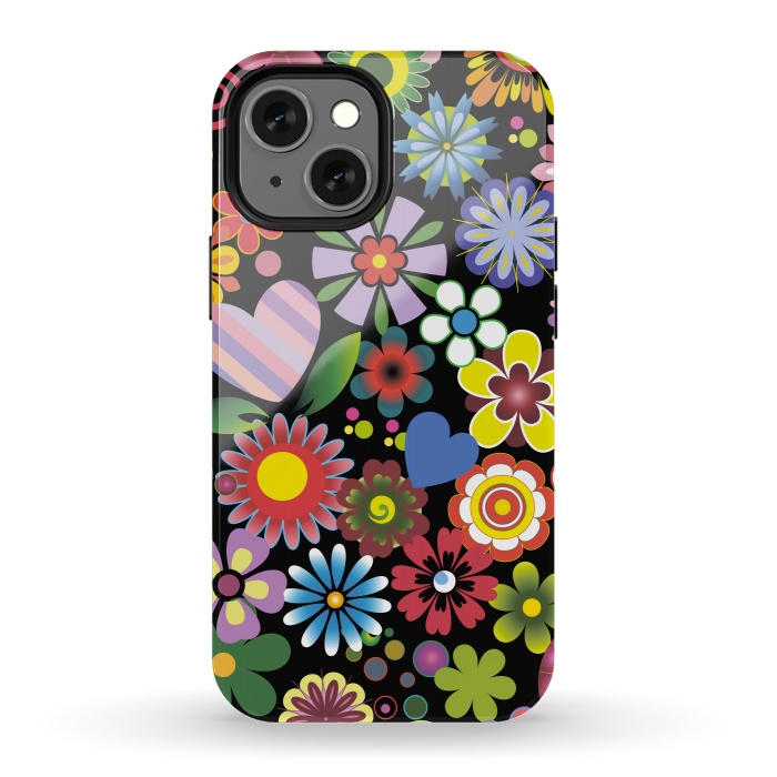 iPhone 13 mini StrongFit Floral mix 2 by ArtsCase