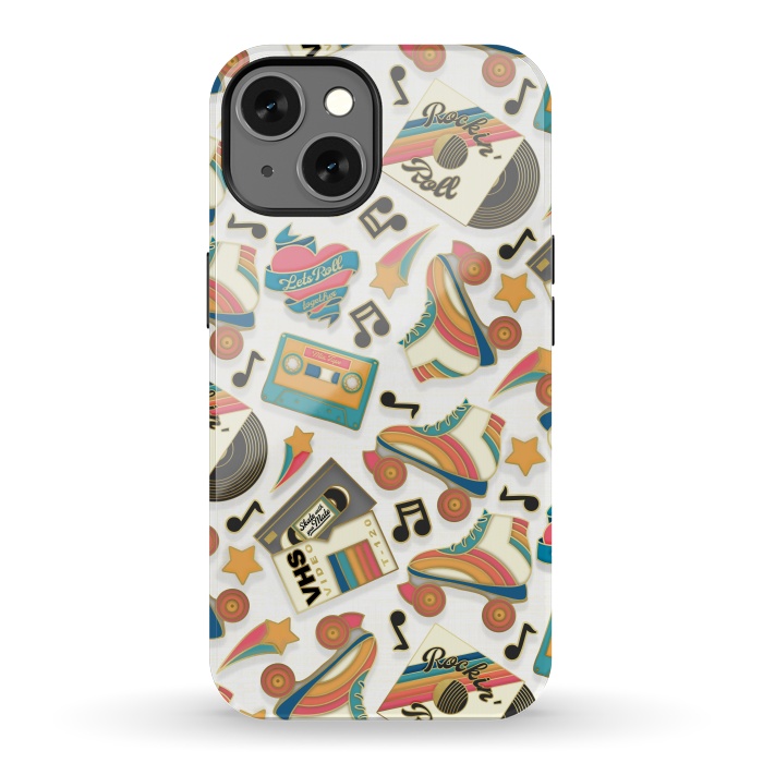 iPhone 13 StrongFit Retro Roller Rink by gingerlique
