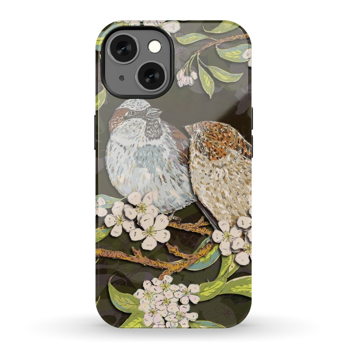 iPhone 13 StrongFit Sweet Sparrows by Lotti Brown