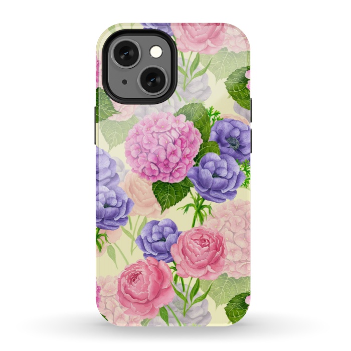 iPhone 13 mini StrongFit Spring garden watercolor by Katerina Kirilova