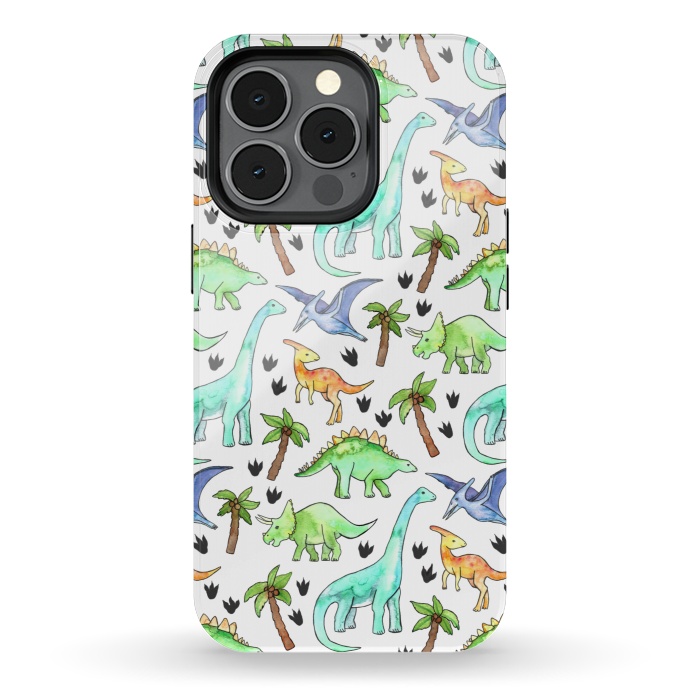 iPhone 13 pro StrongFit Dino-Mite by Tangerine-Tane