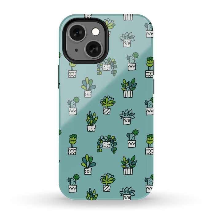 iPhone 13 mini StrongFit Cute house plants by Anna Alekseeva