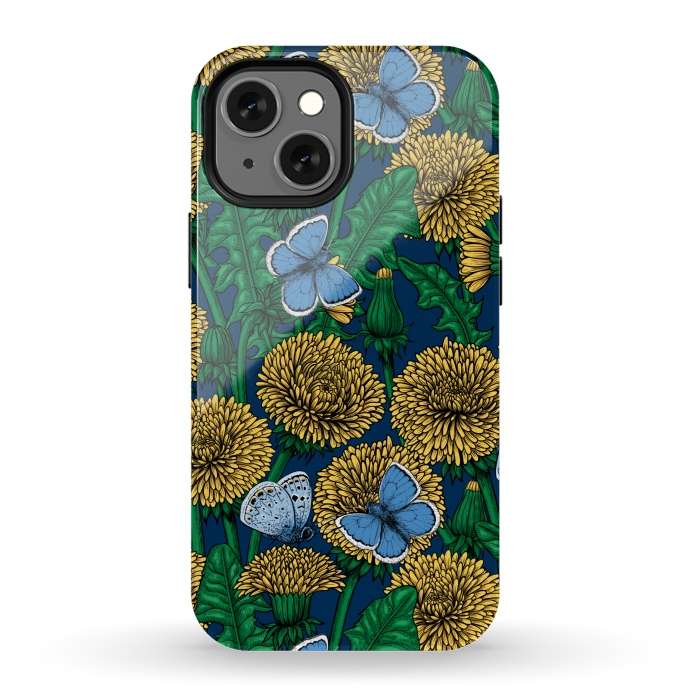 iPhone 13 mini StrongFit Dandelion medow by Katerina Kirilova