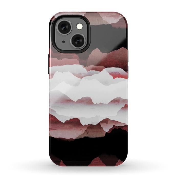 iPhone 13 mini StrongFit Faded copper mountains by Oana 