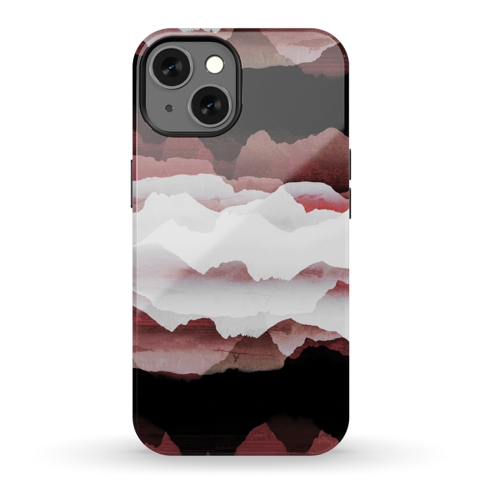 iPhone 13 StrongFit Faded copper mountains by Oana 