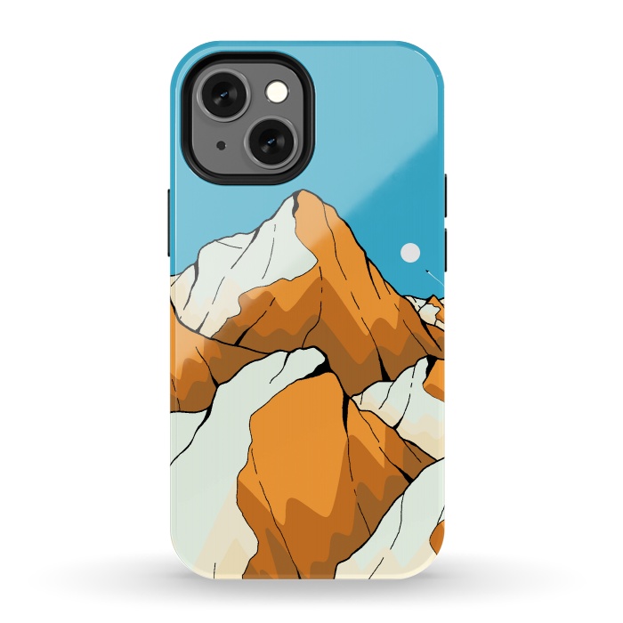 iPhone 13 mini StrongFit Gold vein peaks by Steve Wade (Swade)