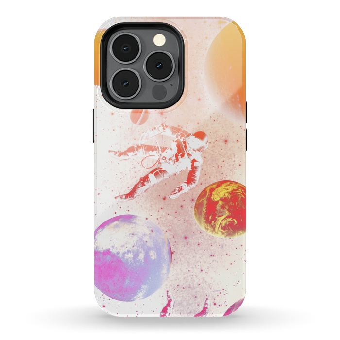 iPhone 13 pro StrongFit Astronaut in Space - Colorful gradient by Oana 