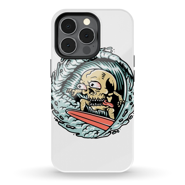 iPhone 13 pro StrongFit Skull Surfing by Afif Quilimo